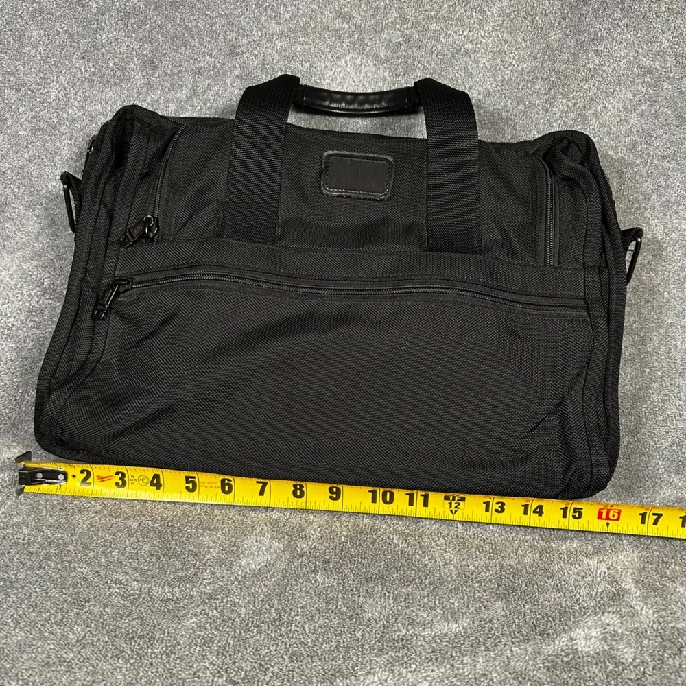 VTG Tumi Briefcase Messenger Laptop Bag Expandable Ballistic Nylon  Black USA